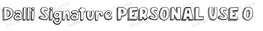 Dalli Signature PERSONAL USE ON字体转换